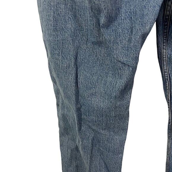 Abercrombie & Fitch The Dad High Rise Distressed Medium Blue Jeans sz 34 / 18L - Picture 12 of 16